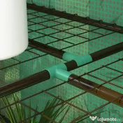 Outsunny Seră de Grădină cu Copertină din PE, Seră cu Acoperiș Înclinat, 2 Uși Rulante și 6 Rafturi, 143x46x151cm, Verde | Aosom Romania