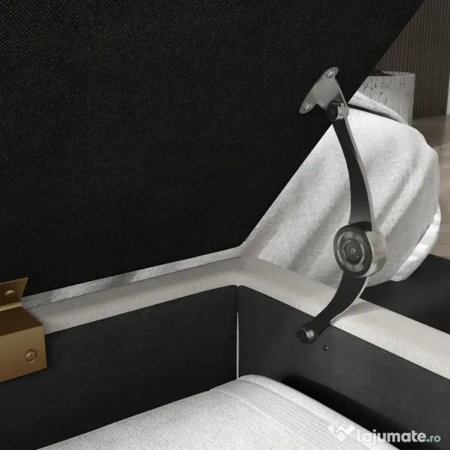 HOMCOM Bancuta otoman 100cm cu spatiu de depozitare, Bancuta tapitata pentru capatul patului cu picioare in forma de ac de par