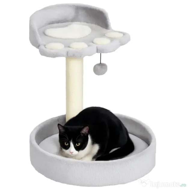 PawHut Copac de Zgariat pentru Pisici de 5kg, 41x41x44 cm, Gri | Aosom Romania