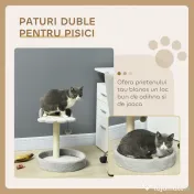 PawHut Copac de Zgariat pentru Pisici de 5kg, 41x41x44 cm, Gri | Aosom Romania 
