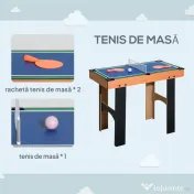 HOMCOM Masă de Jocuri 4 în 1 pentru Copii 6+ Ani, 87x43x73 cm, Multicolor | Aosom Romania 