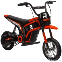 HOMCOM Motocicletă Electrică pentru Copii cu Accelerație Manuală și 2 Viteze, 119x64x76,5 cm, Roșu | Aosom Romania