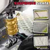 AIYAPLAY Motocicletă Electrică pentru Copii 3-6 Ani cu 2 Motoare și Accelerație Manuală, 2,4-5km/h, 107x56x70 cm, Roșu | Aosom Romania 
