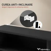HOMCOM Dulap pentru CD-uri cu 6 Rafturi Reglabile pentru 360 CD-uri/185 DVD-uri Negru | Aosom Romania 
