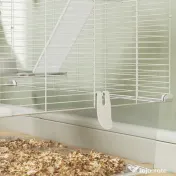 PawHut Cușcă pentru Rozătoare cu Multe Niveluri și Accesorii Incluse, 73x47x80 cm, Alb | Aosom Romania 