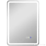 HOMCOM Oglindă de Baie Bluetooth LED 50 x 70 cm cu Anticeață - Argintiu