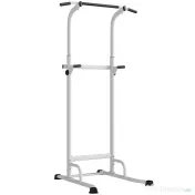 SPORTNOW Power Tower cu Bare Dip și Tracțiuni, Stație Multifuncțională cu Înălțime Reglabilă 176,5-227 cm, Structură din Oțel pentru Antrenament Acasă, Capacitate 120 kg | Aosom Romania