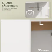 HOMCOM Dulap Sub Lavoar pentru Baie, Dulap de Depozitare cu Uși Soft-Close, pentru Lavoar fără Coloană, Alb | Aosom Romania