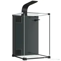 PawHut Acvariu 36L cu Filtru Integrat, 30 x 30 x 45,5 cm, Negru | Aosom Romania