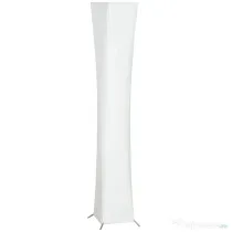 HOMCOM Lampă de Podea Modernă cu Întrerupător de Picior, din Oțel și Plastic, 25x25x129 cm, Alb și Argintiu | Aosom Romania