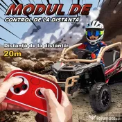 AIYAPLAY ATV Electric pentru Copii 3-8 Ani 12V cu Licență KAWASAKI, Motor Dublu, Telecomandă și Muzică, Galben | Aosom Romania 
