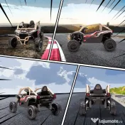AIYAPLAY ATV Electric pentru Copii 3-8 Ani 12V cu Licență KAWASAKI, Motor Dublu, Telecomandă și Muzică, Galben | Aosom Romania 