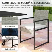 Outsunny ratan sintetic poliratan | Aosom Romania 