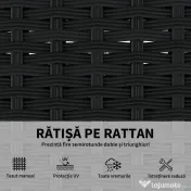 Outsunny Set Modular de Grădină din Rattan cu Perne, Canapea de Colț Gri, 5 Piese | Aosom Romania 
