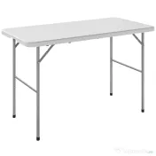 Outsunny Masă de Camping și Picnic Pliabilă, 120x60 cm, Alb | Aosom Romania