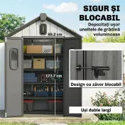 Outsunny metal 2 3, magazie căsuță dulap depozitare cutie | Aosom Romania 