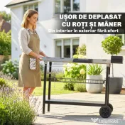 Outsunny căruț grătar | Aosom Romania 