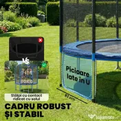 SPORTNOW trambulină elastică, trambulină, covor elastic, trambulină elastică de grădină, trambulină cu plasă | Aosom Romania 