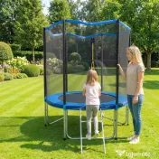 SPORTNOW trambulină elastică, trambulină, covor elastic, trambulină elastică de grădină, trambulină cu plasă | Aosom Romania 