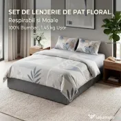 HOMCOM Cadru Pat Dublu cu Șipci și 3 Sertare, din Lemn, Poliester și Metal, 165x193x30 cm, Gri