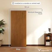 HOMCOM ușă exterioară vedere | Aosom Romania