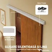 HOMCOM ușă exterioară vedere | Aosom Romania
