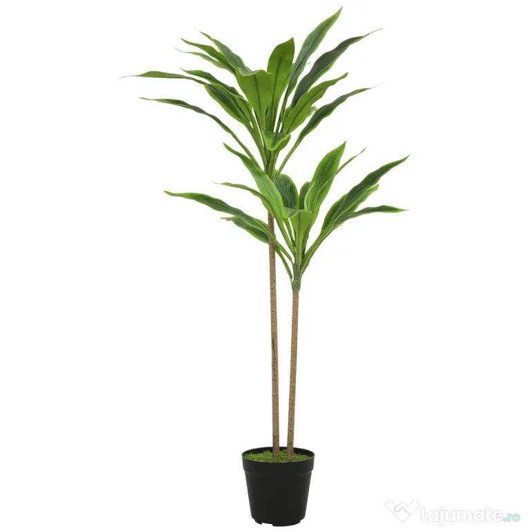 HOMCOM Arbori Decorativi Artificiali Mari pentru Birouri, Intrări, Interior, Plante Decorative False, Verde
