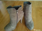 Botine gri - dama
