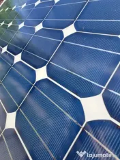 Sistem fotovoltaic complet – 2 panouri solare + invertor MPPT + acumulator. 