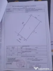 Teren intravilan Bradu 1312 mp 2 deschideri 