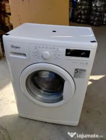 Masina de spalat rufe 6th Sense Whirlpool AWO/C62200, 1200 RPM, 6 kg, Clasa A++, Display LCD, Alb