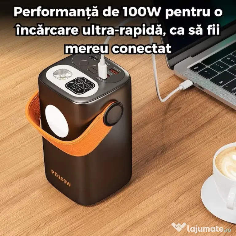 Baterie Externa Portabila - 60000 mAh - Incarcare Rapida 100W