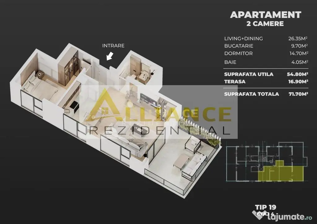 Ap 2 si 3 camere Ame Rezidence Exclusivitate