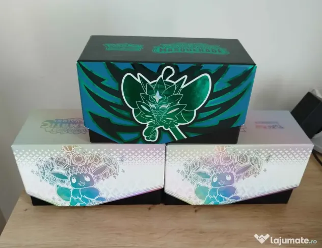 Pokemon TCG Bulk – 1265 cărți + 400 Energy + Accesorii; Ideal pentru începători