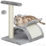 PawHut Ansamblu pentru pisici cu 2 mingii, 40x30x43cm, gri