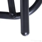 Outsunny Banca Tip Leagan 2 Locuri din Metal, Negru, 123x70x87 cm 