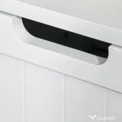 Kleankin Mobila Baie Multifunctionala, Dulap, Etajera, 2 Sertare, Alb 