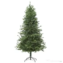 HOMCOM 210cm Brad de Craciun, Pin artificial cu ramuri 934 baza pliabila si detasabila