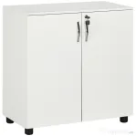 Homcom Mobilier Birou – Dulap Multifunctional Lemn cu incuietoare
