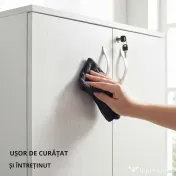 Homcom Mobilier Birou – Dulap Multifunctional Lemn cu incuietoare
