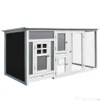 PawHut cotet de exterior, acoperis impermeabil 160x75x80cm
