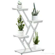 Outsunny Suport Ghivece Colt – Raft 4 Niveluri pentru Plante, Interior/Exterior
