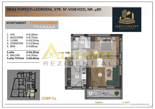 Popesti Apartament 2 Camere Decomamdat