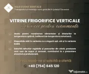 Închiriere vitrine frigorifice verticale
