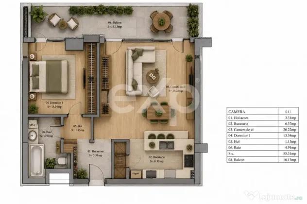 Apartamente Premium cu 2 camere-Parcul Sebastian-Vulcan Cent
