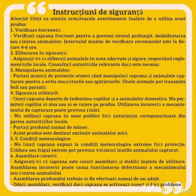 Outsunny Cușcă Capcană pentru Animale Mici cu O Ușă și Mâner, 80x25x30 cm, Verde Închis