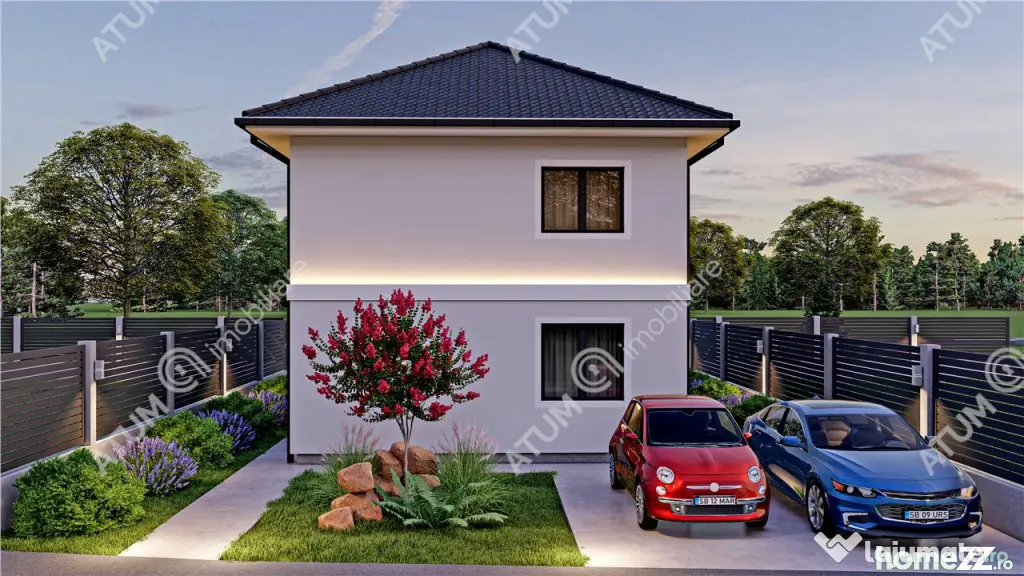 Casa individuala la cheie 4 camere decomandate 116 mp utili