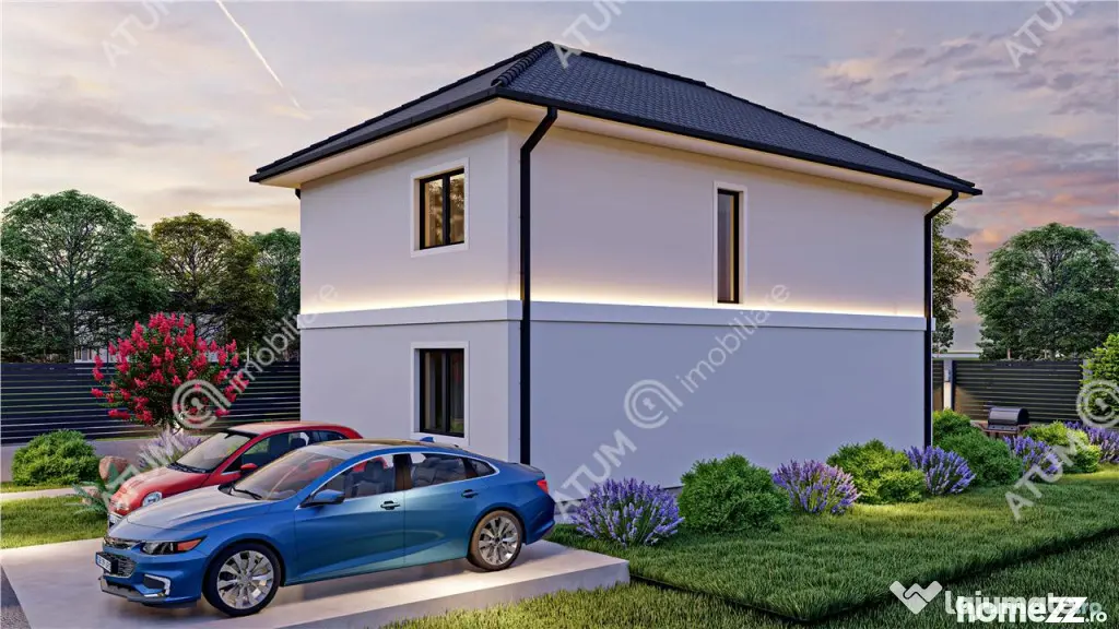 Casa individuala la cheie 4 camere decomandate 116 mp utili