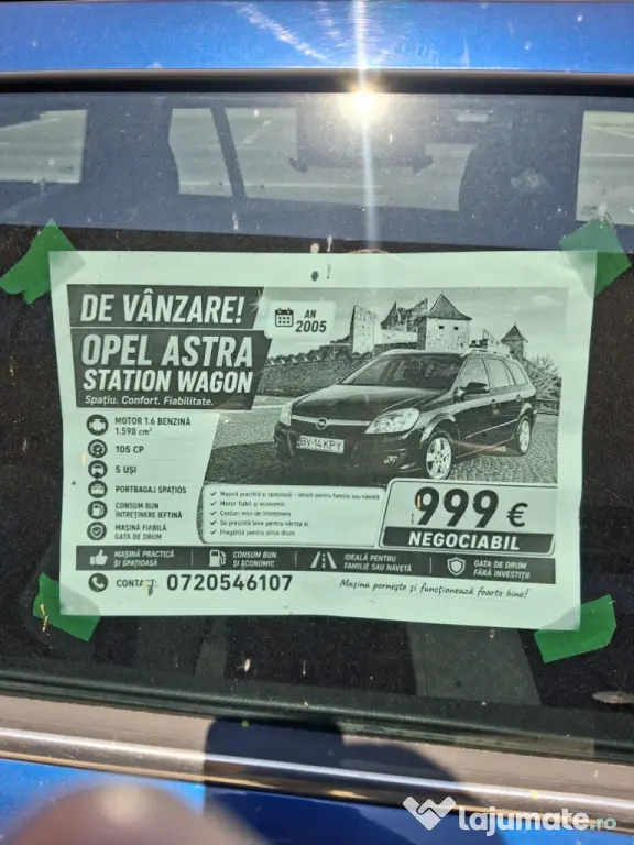 De vânzare Opel Astra 2005, 1.6 benzina