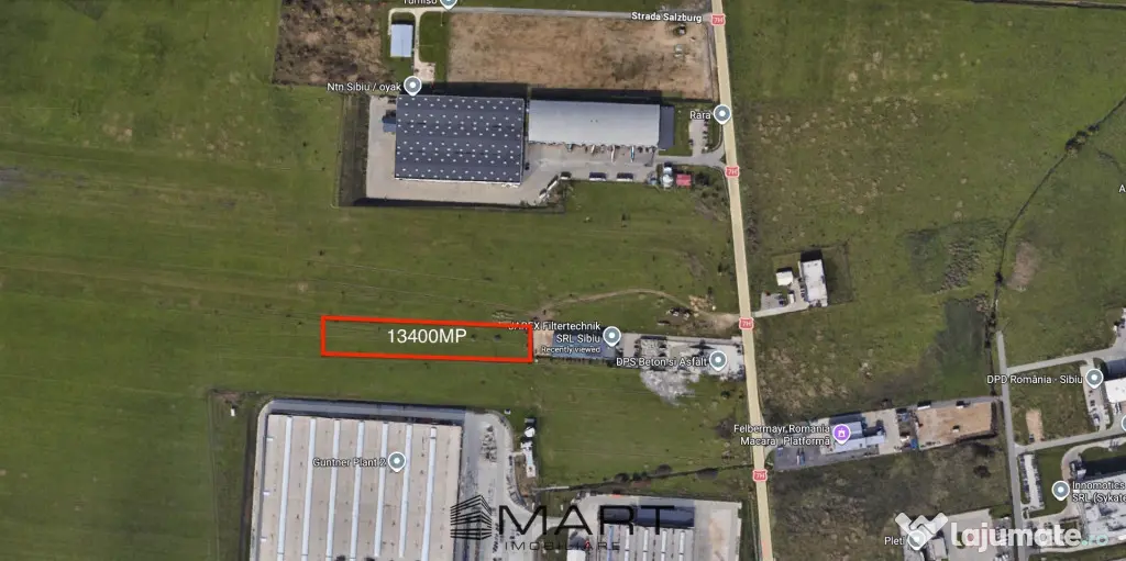 Teren intravilan 13400mp zona industriala Vest